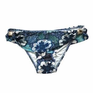 Agua De Coco NWT Bikini Swim Bottom Floral Tropical Embellished Print